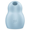 Satisfyer - Stimulateur Et Vibrateur Double Air Pulse Pro To Go 1 Bleu